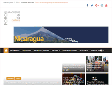Tablet Screenshot of foronicaraguensedecultura.org